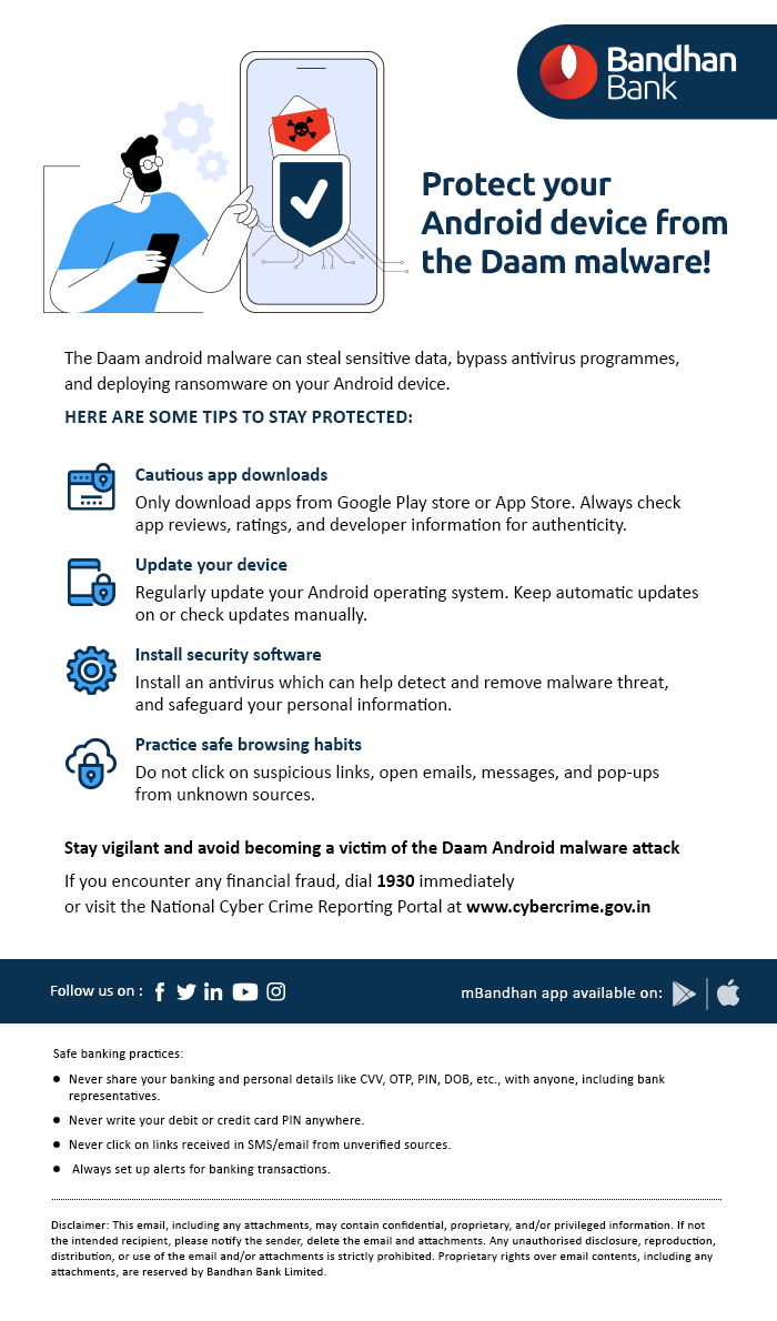 Protect your Android device from Daam malware